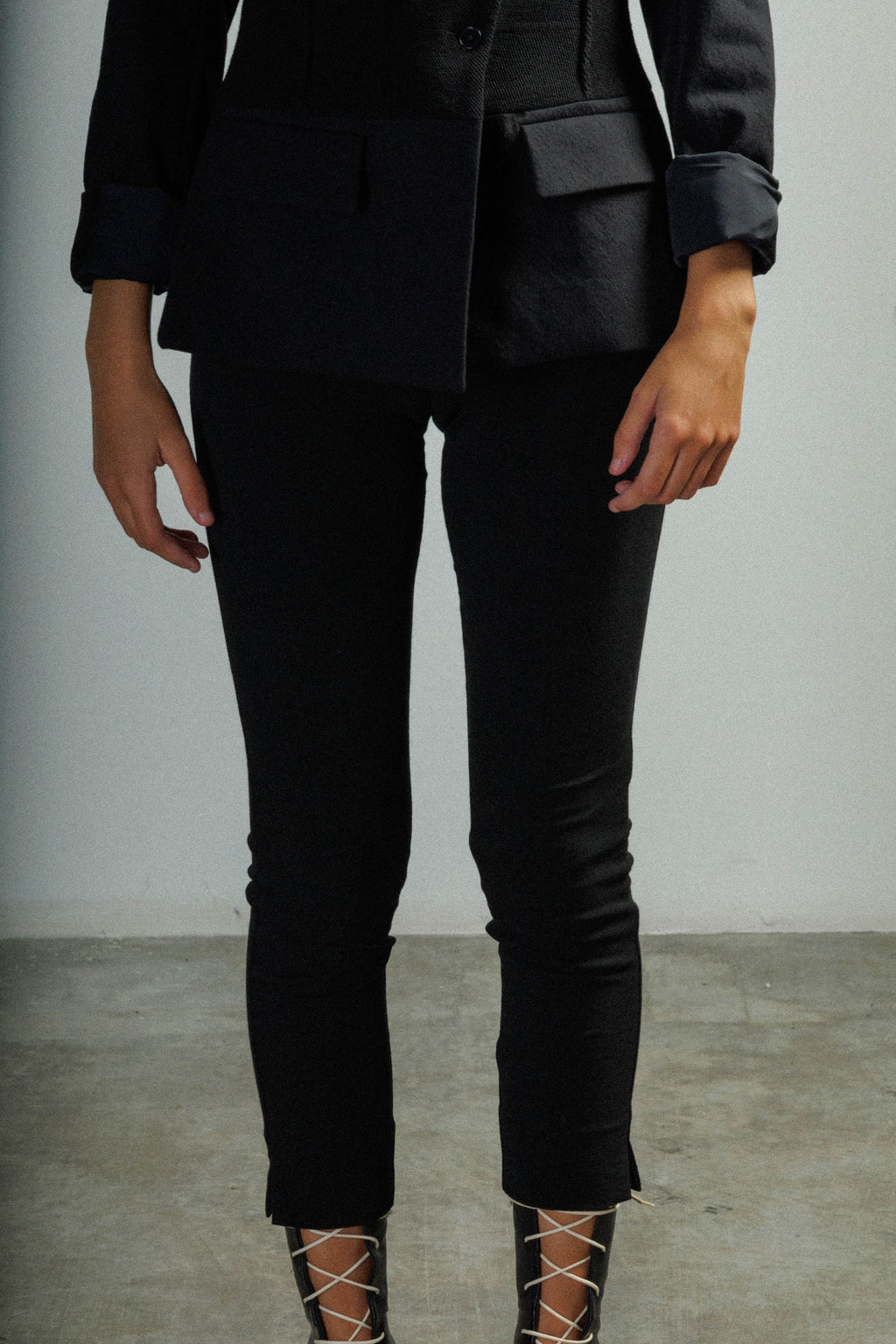 Calças Malloni M22I70290 Preto - 432-70290A-01