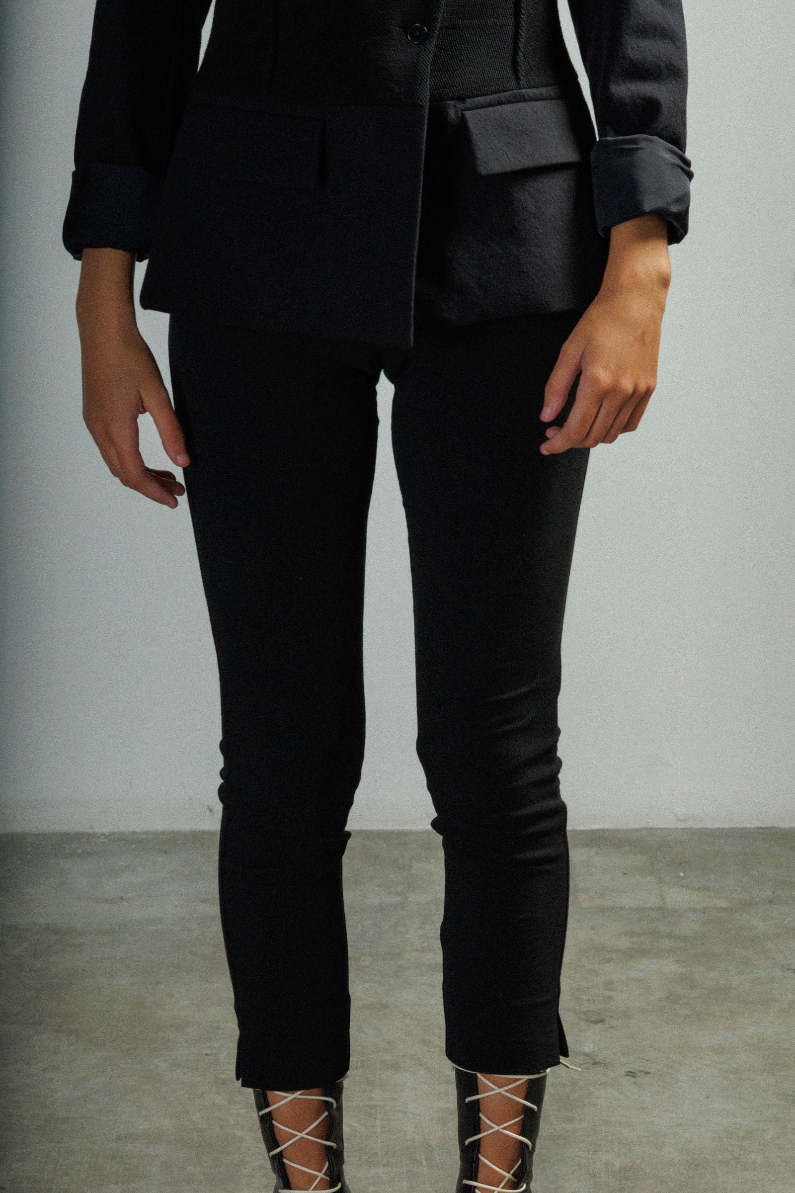 Calças Malloni M22I70290 Preto - 432-70290A-01