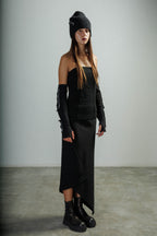 Saia midi Ixos K23I80120 Preto - 432-80120-01