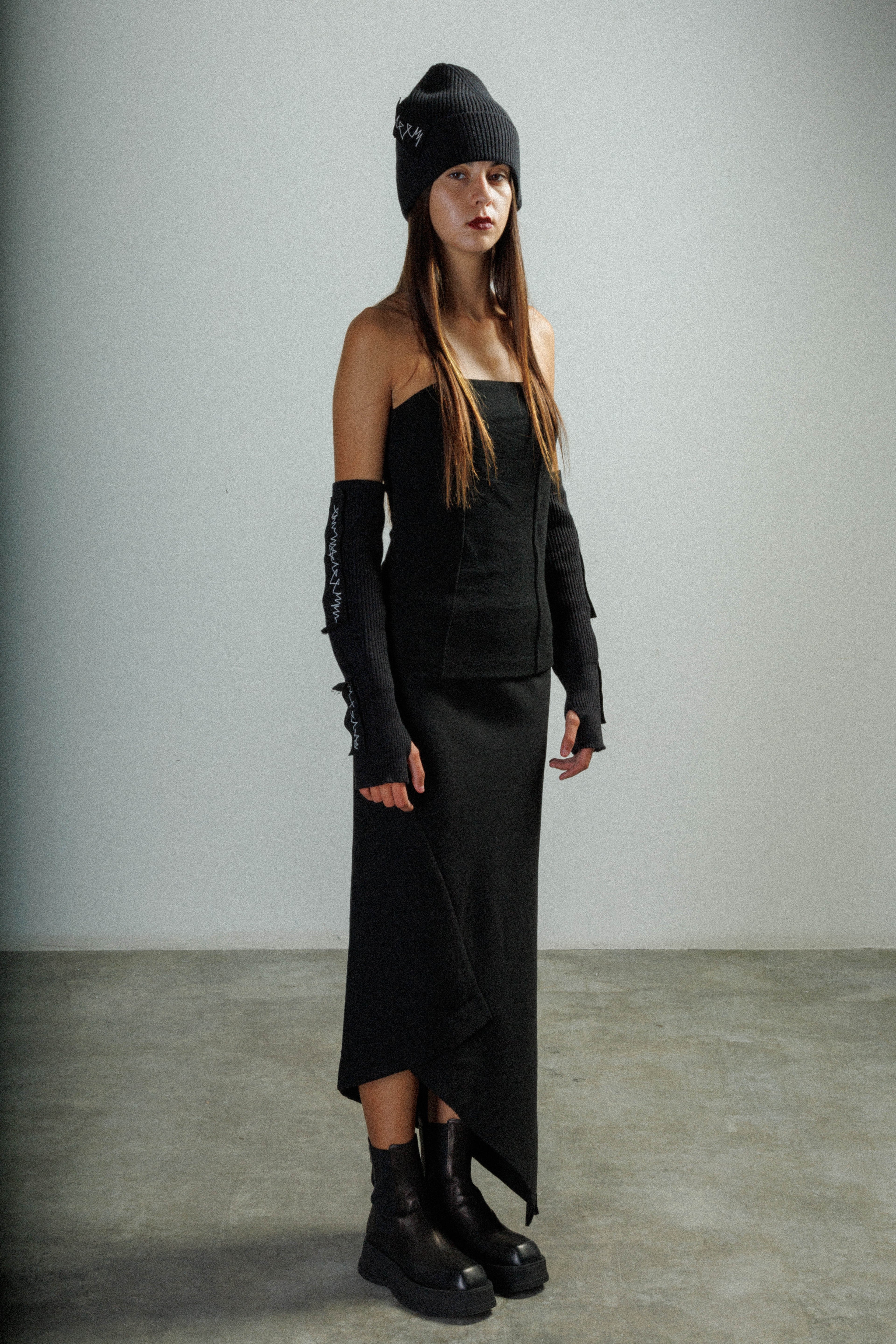 Saia midi Ixos K23I80120 Preto - 432-80120-01