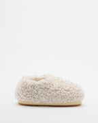 Moon Boot FauxCurlyBand Slippers Beige