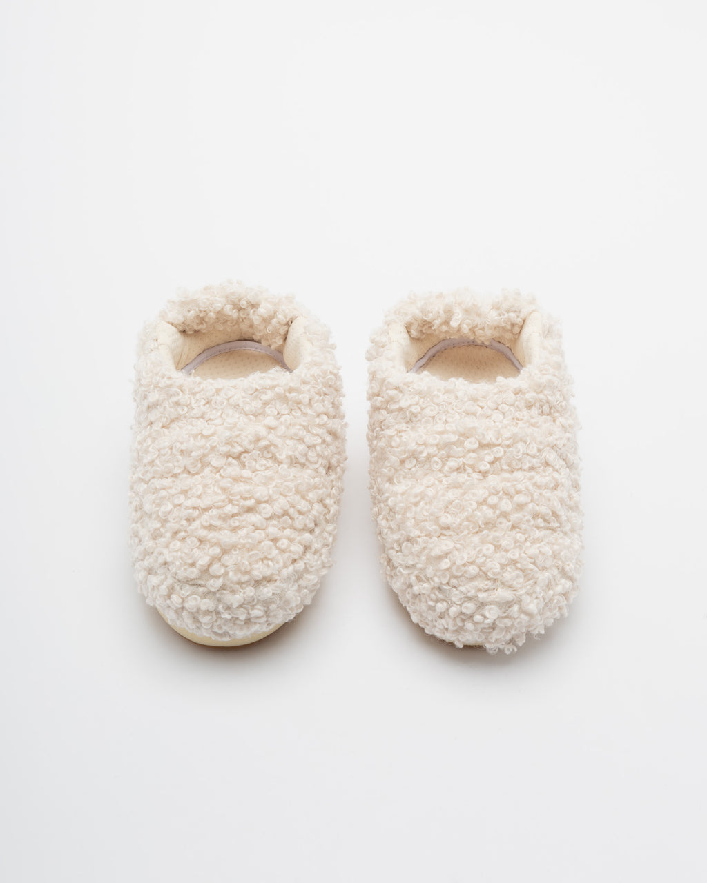 Moon Boot FauxCurlyBand Slippers Beige