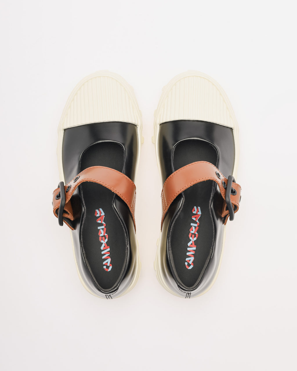 Sapatos Camper Lab Traktori Preto/Branco - 48-A500022-25