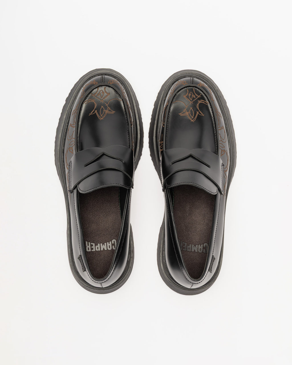 Loafers Camper Walden Preto - 48-K100633-01