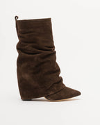 Botas Prof LUANA2327 Castanho Escuro