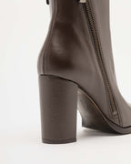 Botins Prof A48 Castanho Escuro