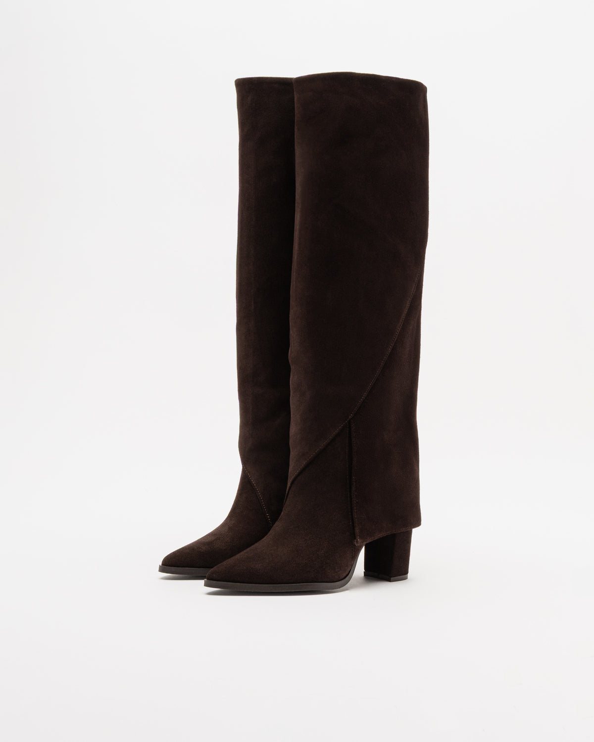 Botas de cano alto Prof A56 Castanho Escuro