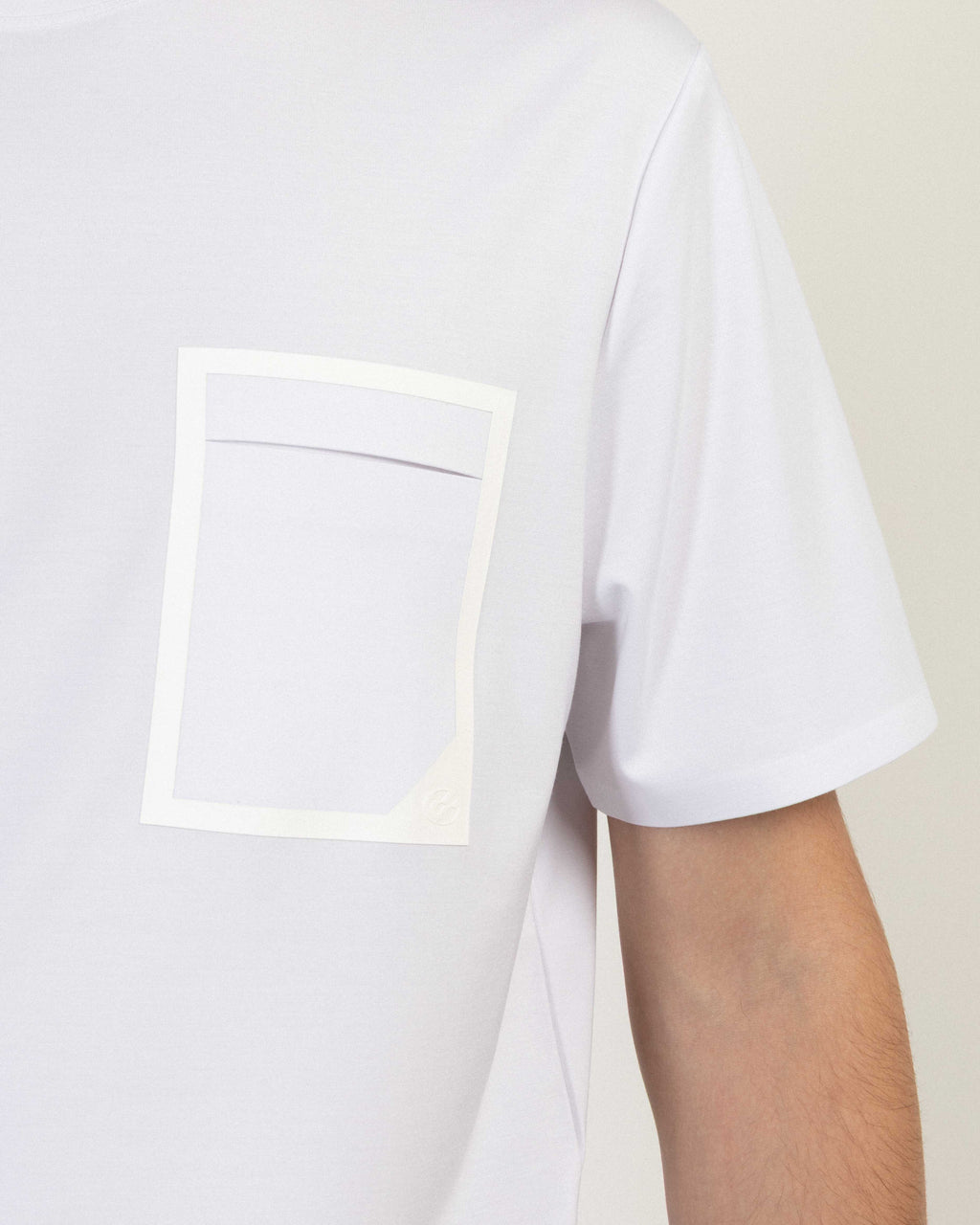 T-shirt Unity TS-POCKET Branco - 515-POCKET-00