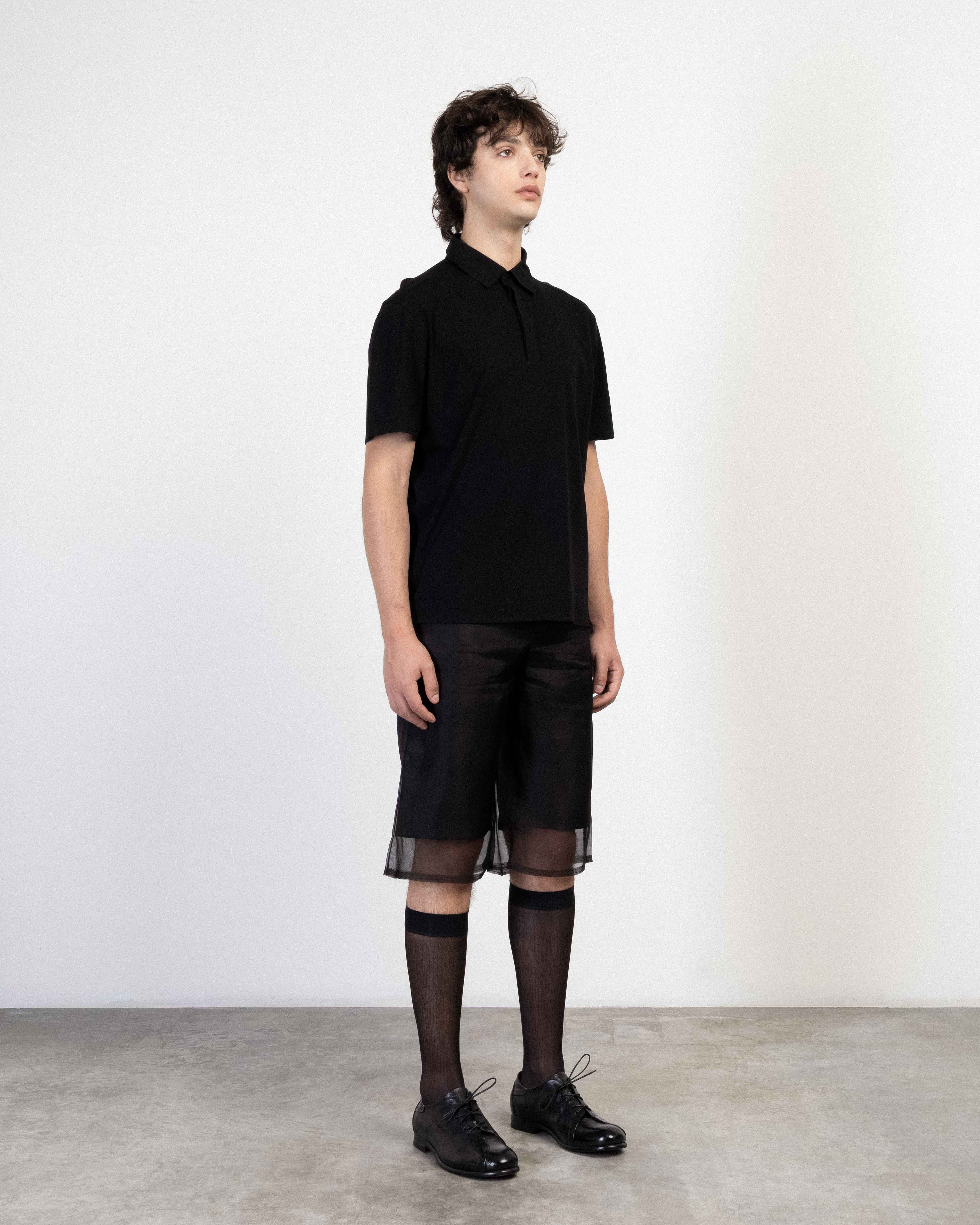 Polo Unity TS-WISHCREPE Preto - 515-WISHCR-01