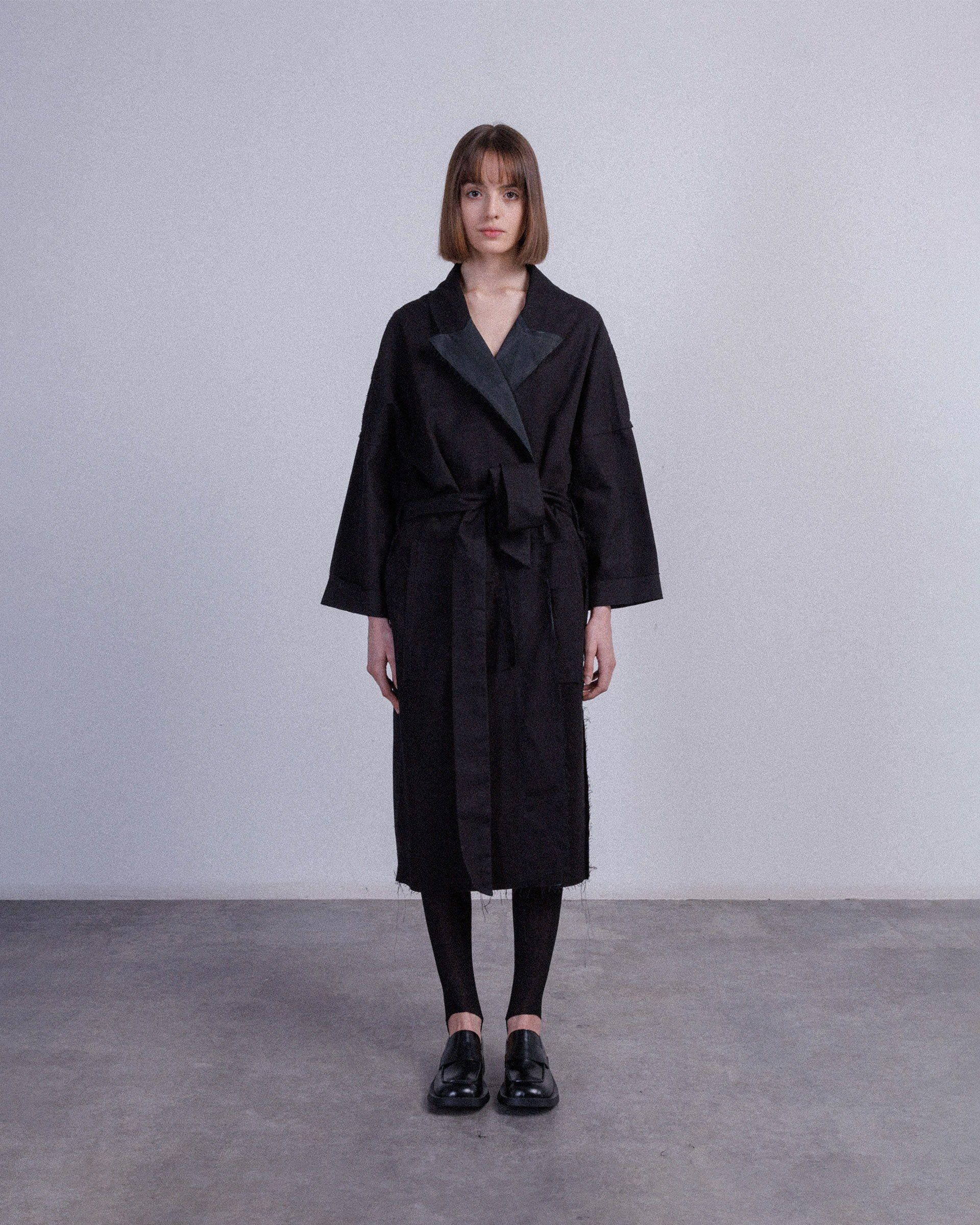 Papucei J.ALANNA Black Long Coat