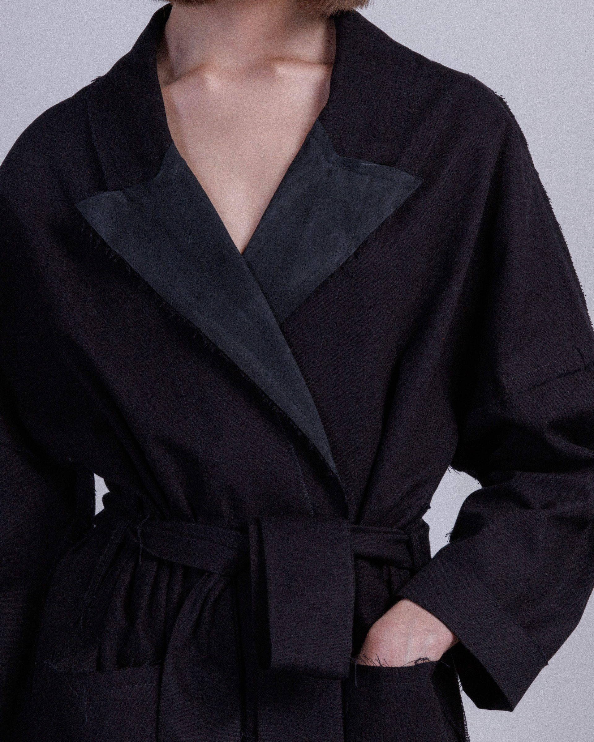 Papucei J.ALANNA Black Long Coat