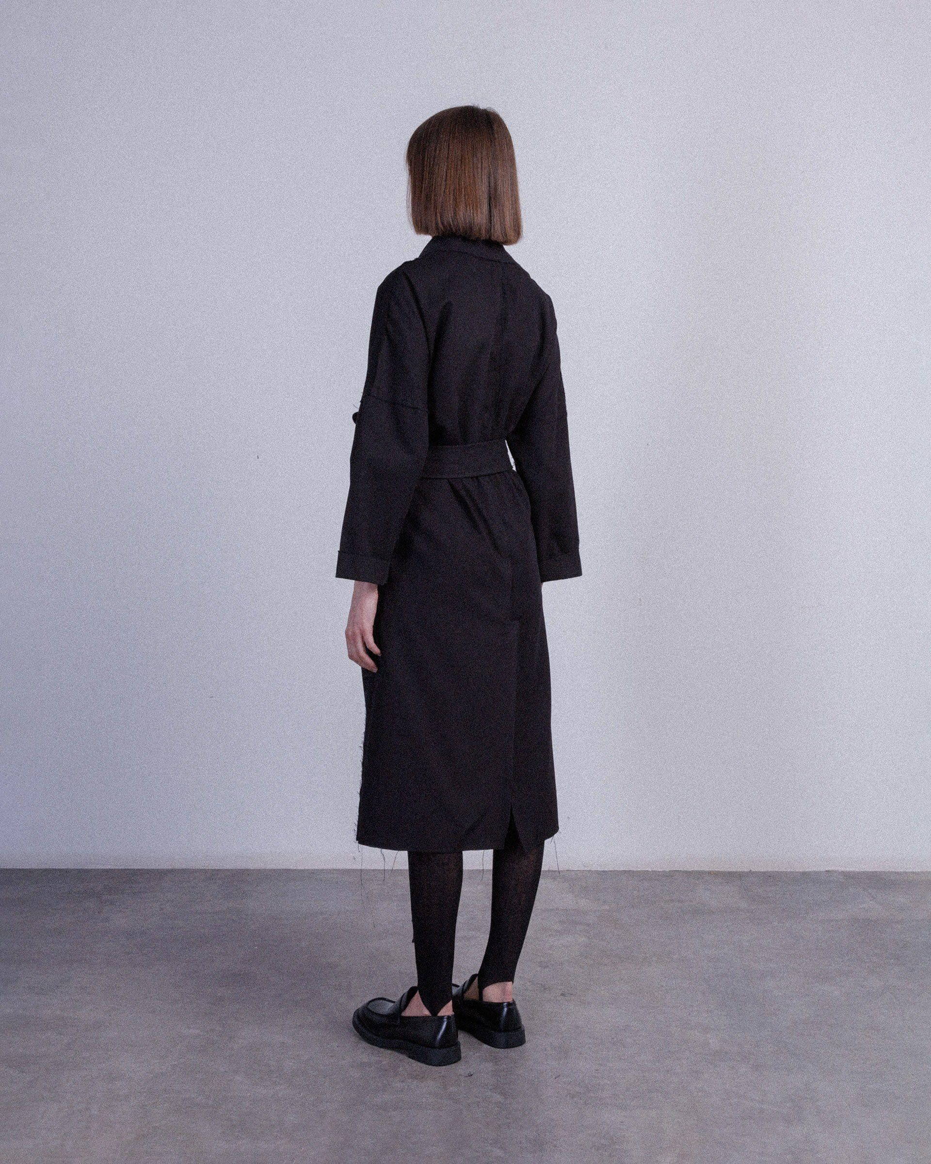 Papucei J.ALANNA Black Long Coat