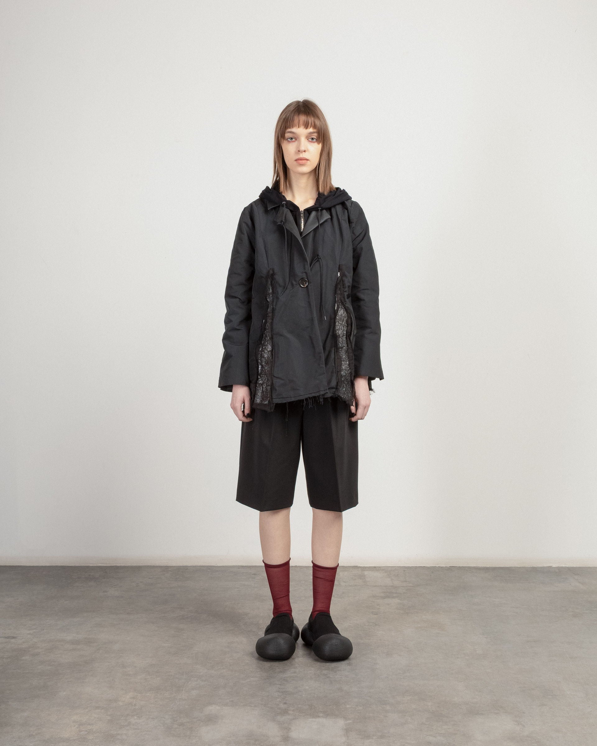 Casaco com capuz Papucei J.RAJAK Preto - 55-JRAJAK-01