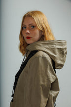 Blusão comprido em pele MUT TONYLONG Beje - 57-LONG-05