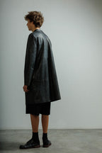 Casaco comprido em pele MUT SAND Preto - 57-SANDH-01