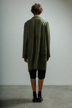 Casaco comprido em pele MUT SAND Verde - 57-SANDH-10