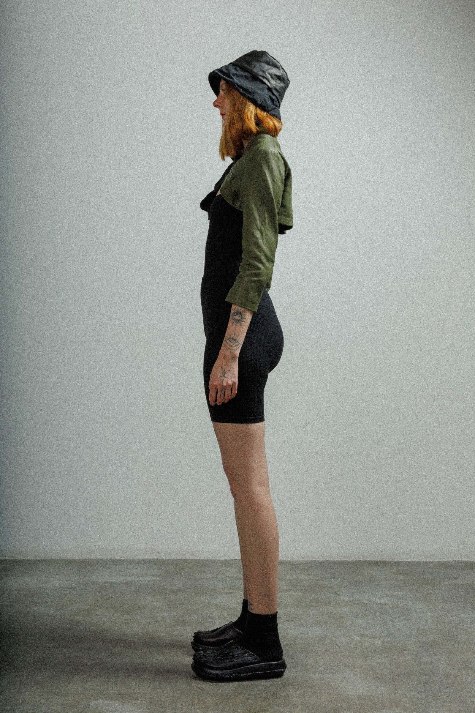 Casaco cropped em pele MUT ESTRELLASHAWLL Verde - 57-SHAWLL-10
