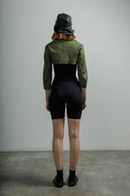 Casaco cropped em pele MUT ESTRELLASHAWLL Verde - 57-SHAWLL-10