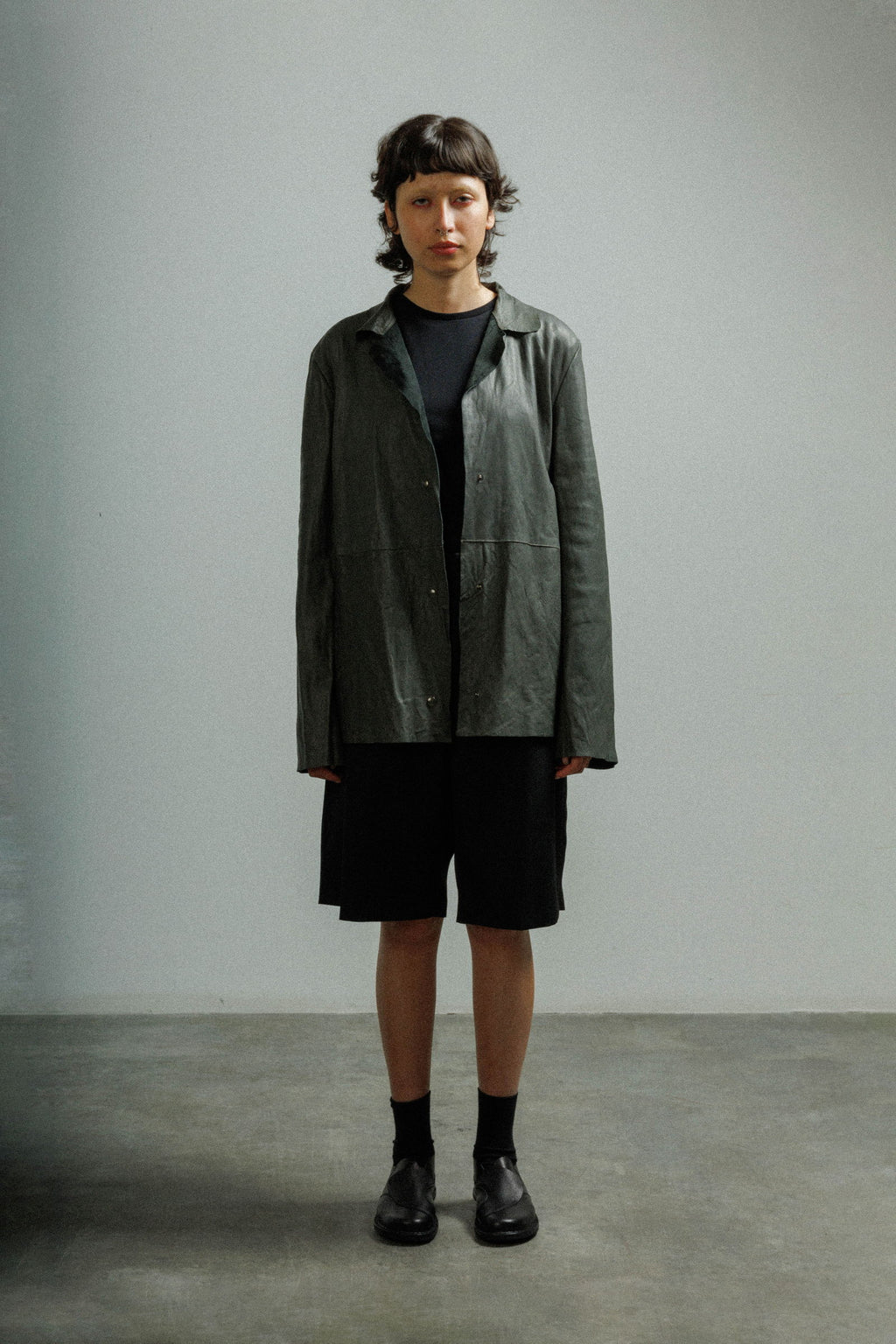 Blusão em pele MUT SANDSHORT Cinza - 57-SHORT-08