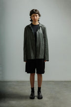 Blusão em pele MUT SANDSHORT Cinza - 57-SHORT-08