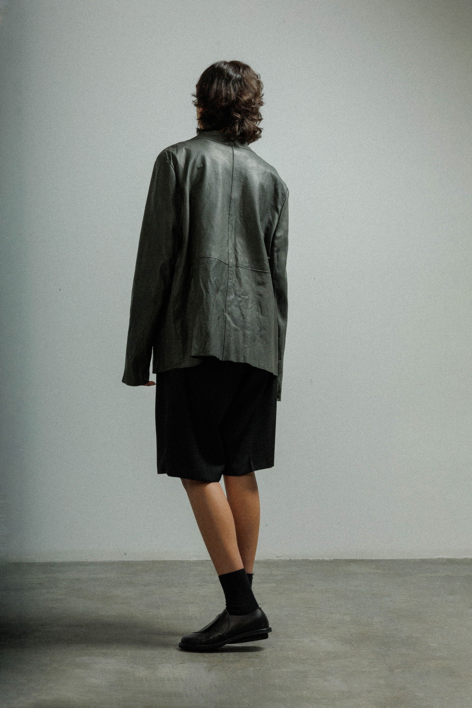 Blusão em pele MUT SANDSHORT Cinza - 57-SHORT-08