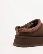 Chinelos de plataforma Ugg TazzII Castanho Escuro