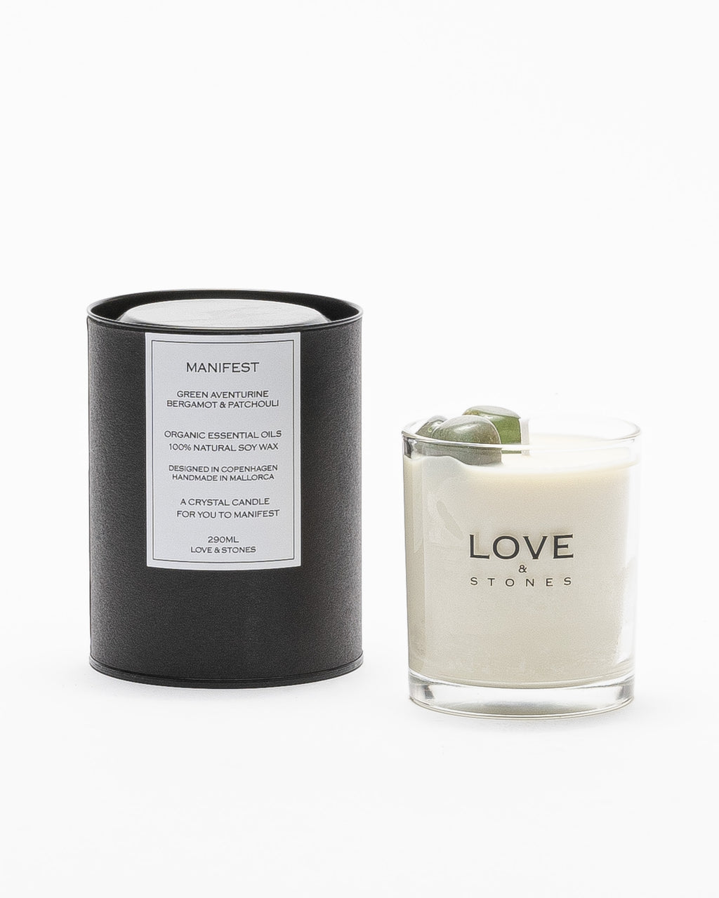 Vela Love & Stones MANIFESTGlassCandle Transparente - 67-20149-79