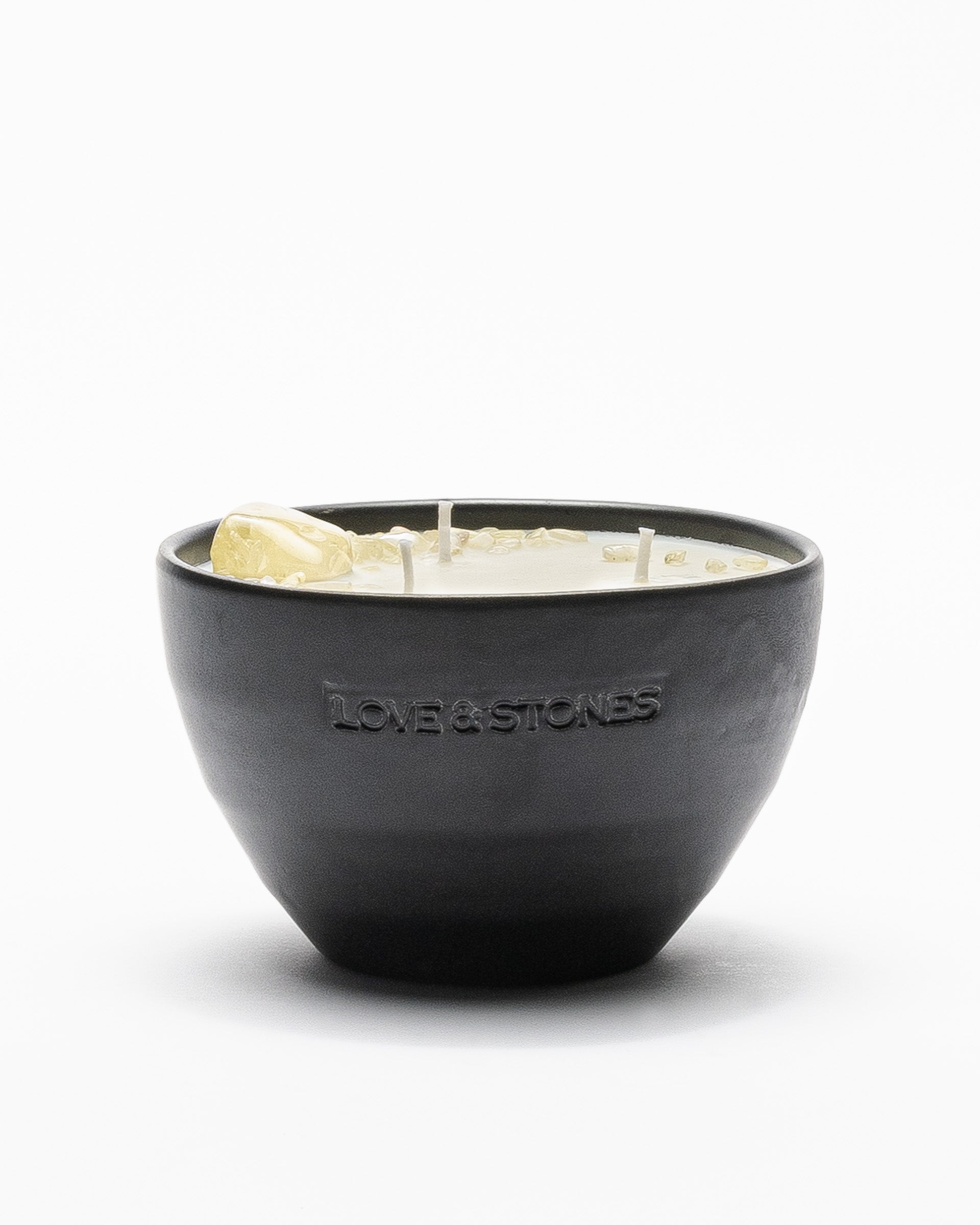 Vela Love & Stones ABUNDANCEMediumCrystalCandle Preto - 67-20216-01