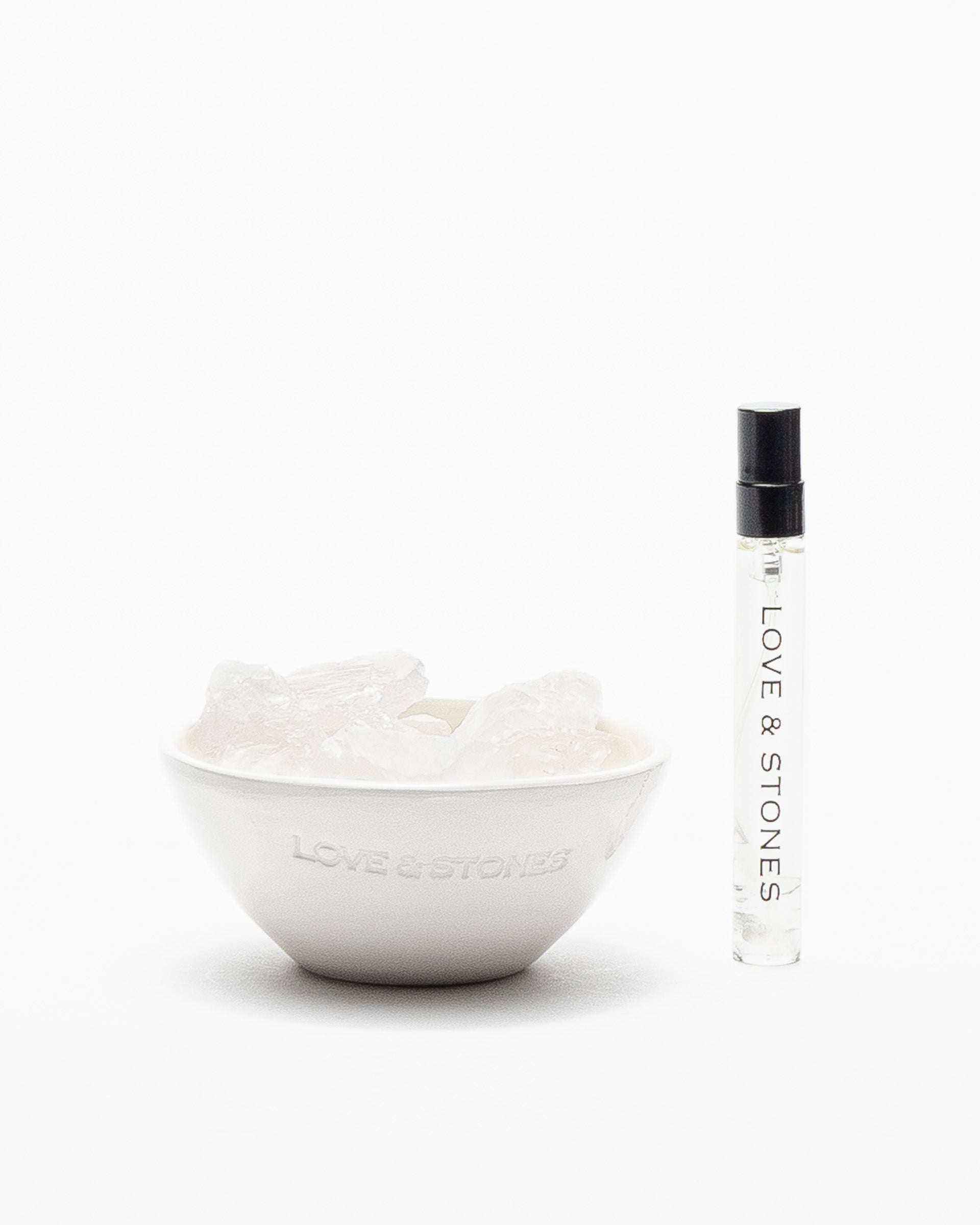 Pedras difusoras Love & Stones RawEnergyCrystalCeramicDiffuser Branco - 67-23155-00