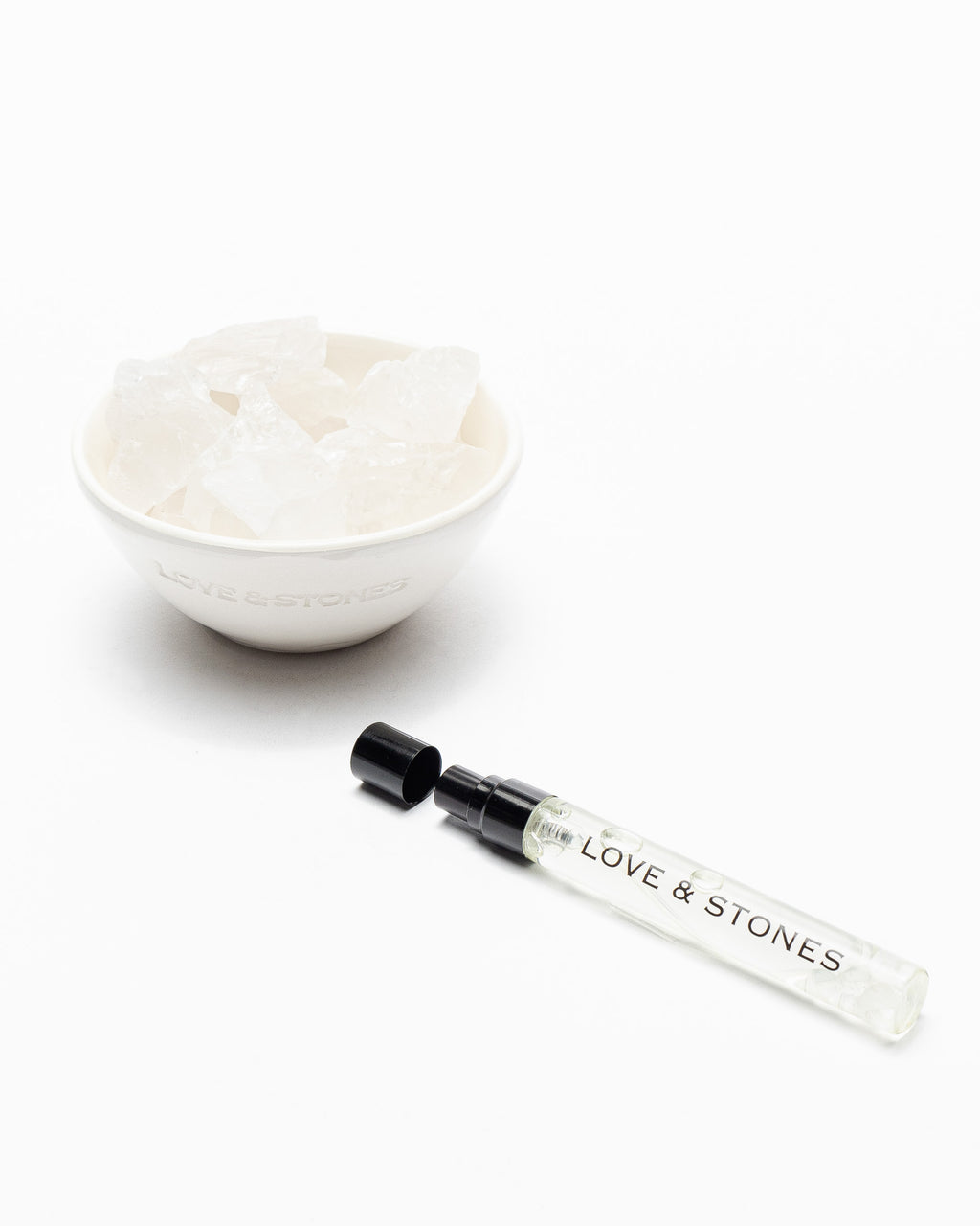 Pedras difusoras Love & Stones RawEnergyCrystalCeramicDiffuser Branco - 67-23155-00