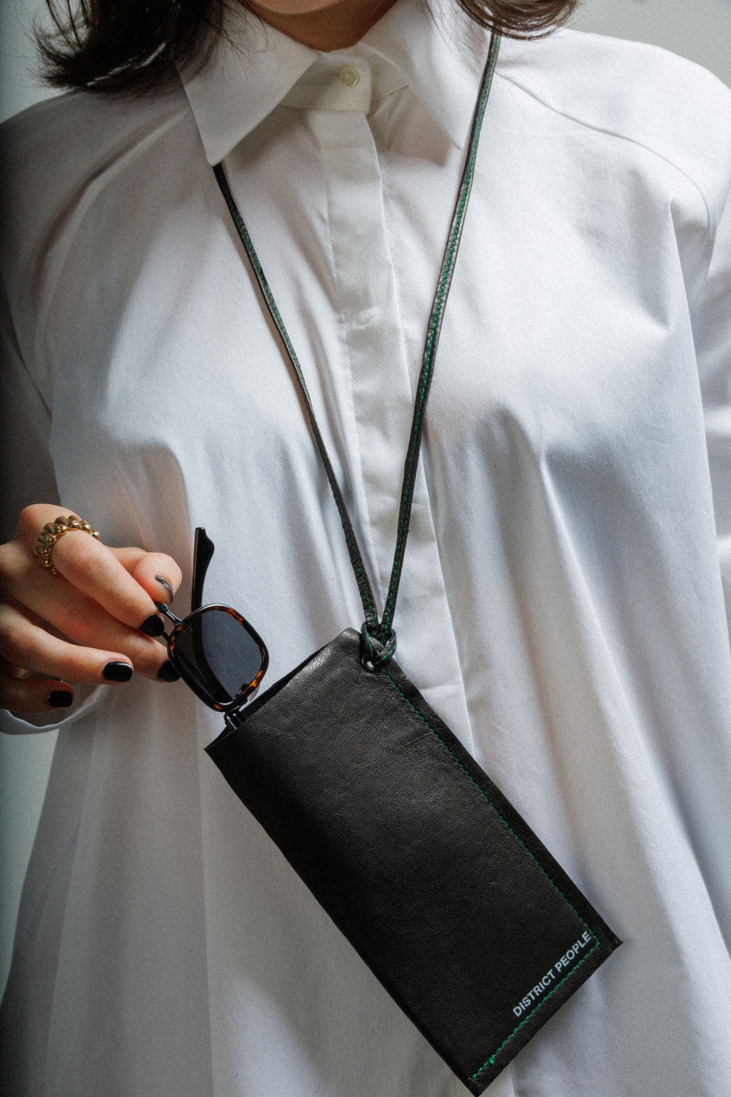 Bolsa para óculos District people PortaOcchial Preto - 70-PORTAOC-01