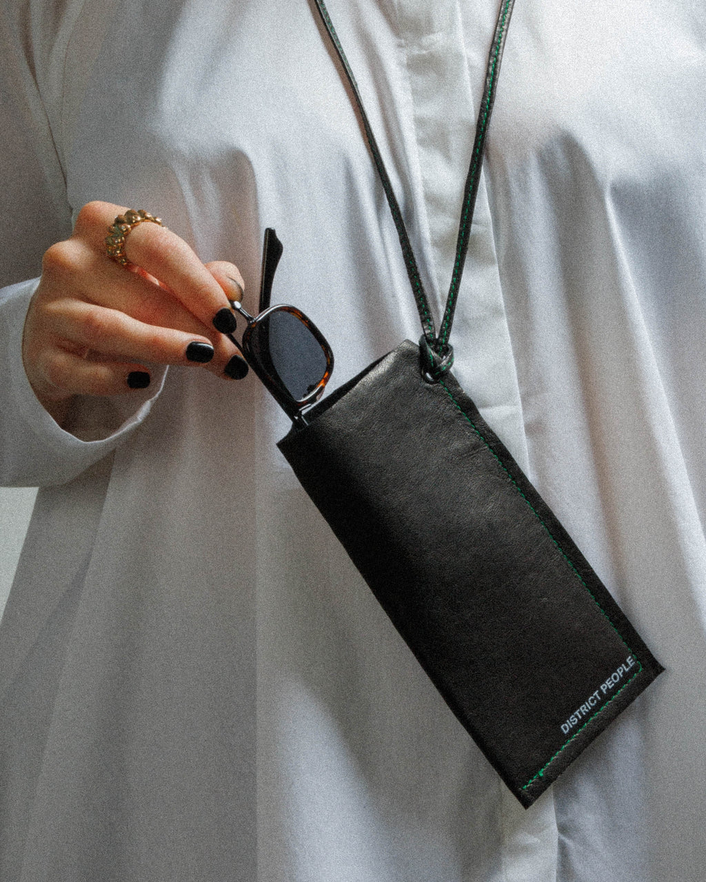 Bolsa para óculos District people PortaOcchial Preto - 70-PORTAOC-01