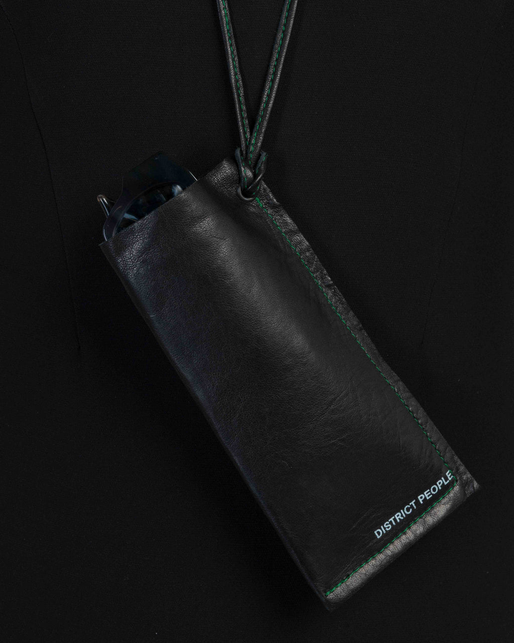 District People Eyeglass Case, Black