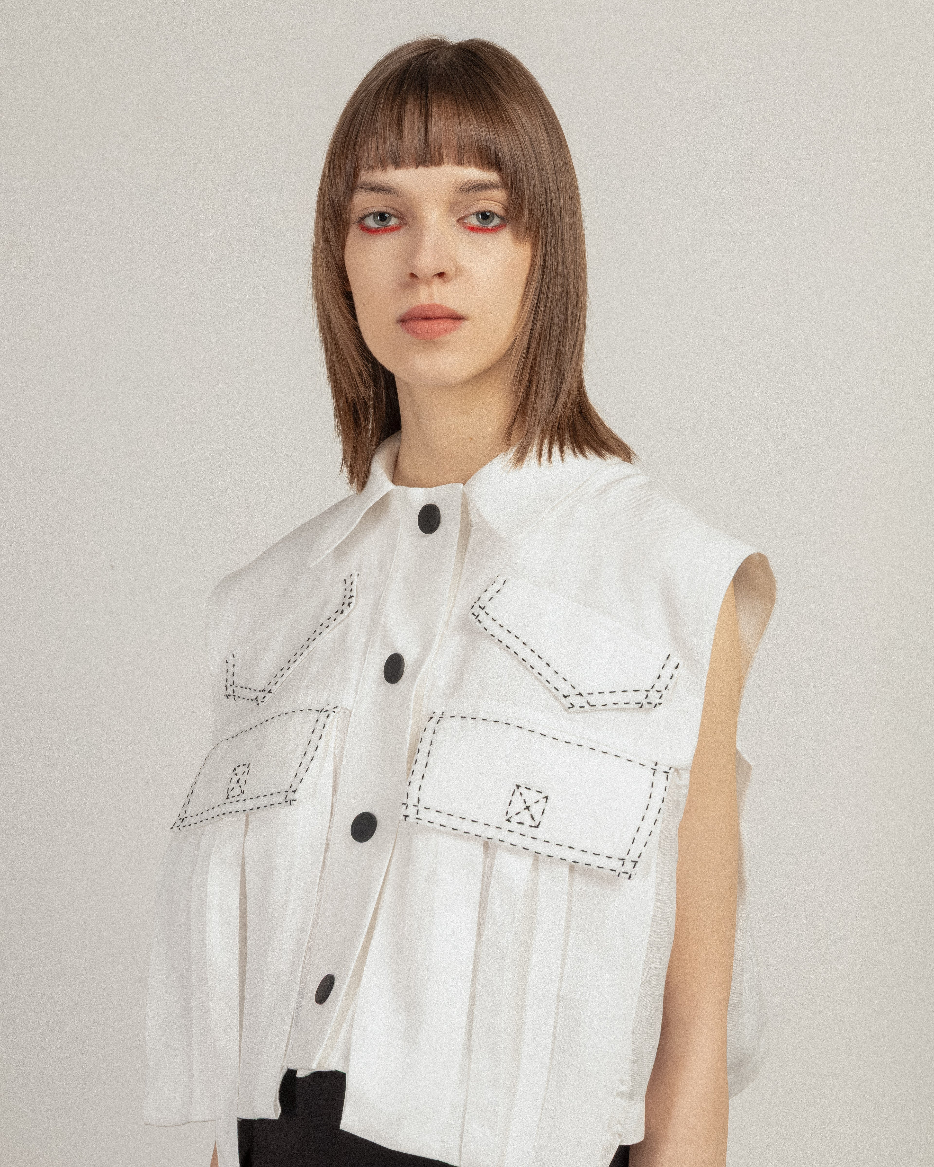 Camisa sem mangas Nu Y2511021 Branco - 79-11021-00