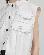 Camisa sem mangas Nu Y2511021 Branco - 79-11021-00