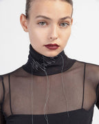 Camisola gola alta Nu K2411026 Preto - 79-11026A-01