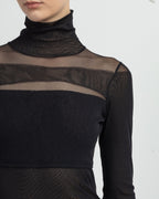 Camisola gola alta Nu K2511032 Preto - 79-11032-01