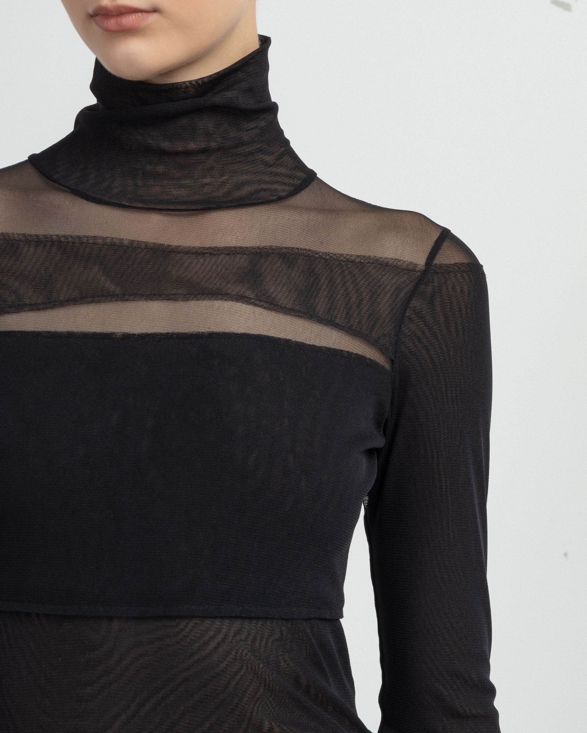 Camisola gola alta Nu K2511032 Preto - 79-11032-01