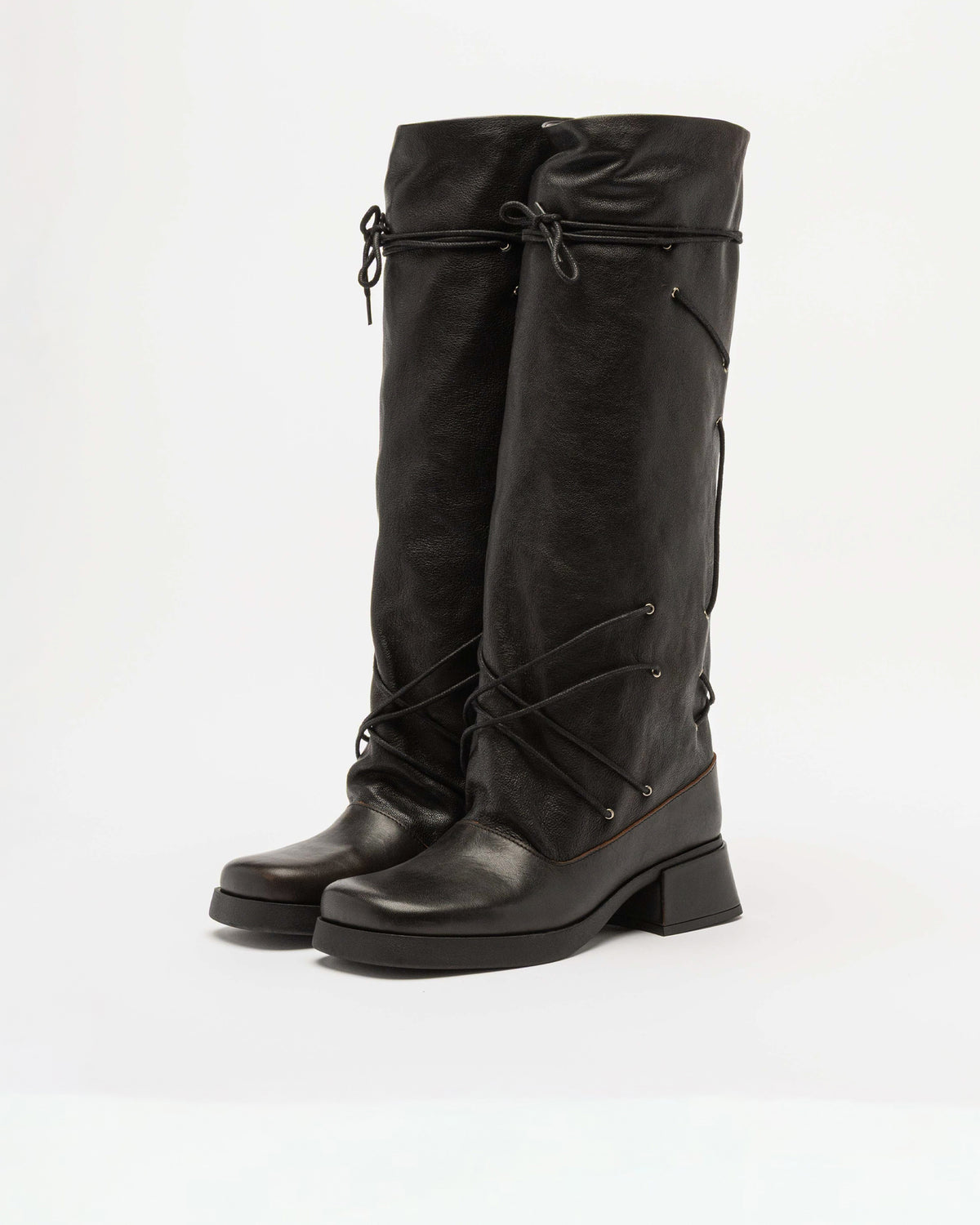 E8 by Miista ALIDA black knee-high boots