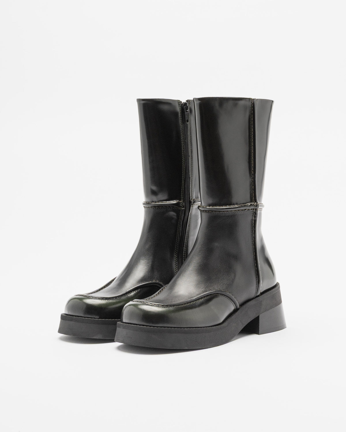 Botas E8 by Miista INNE Castanho Escuro