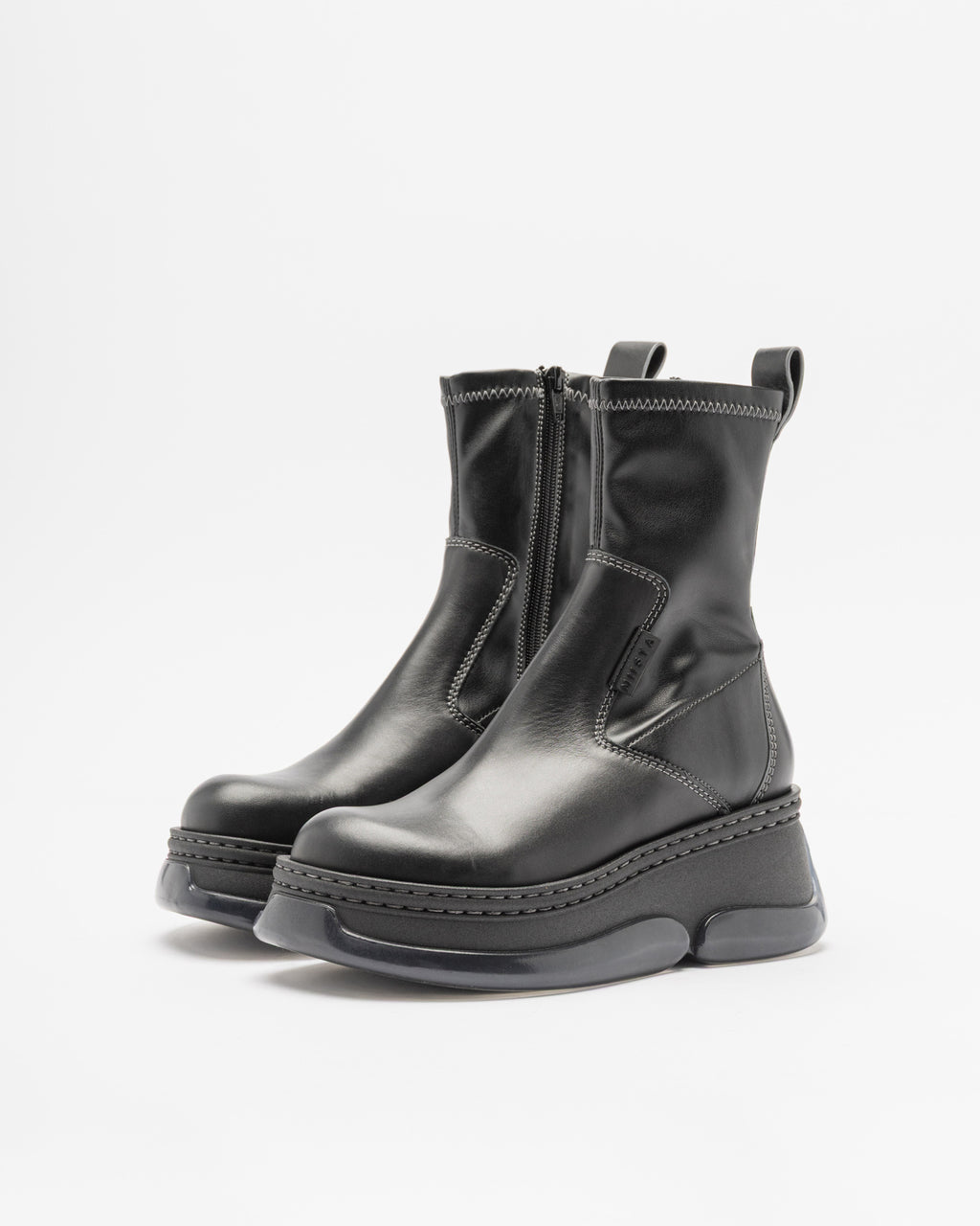 Botas de plataforma E8 by Miista Kattrin Preto - 80-KATTRIN-01