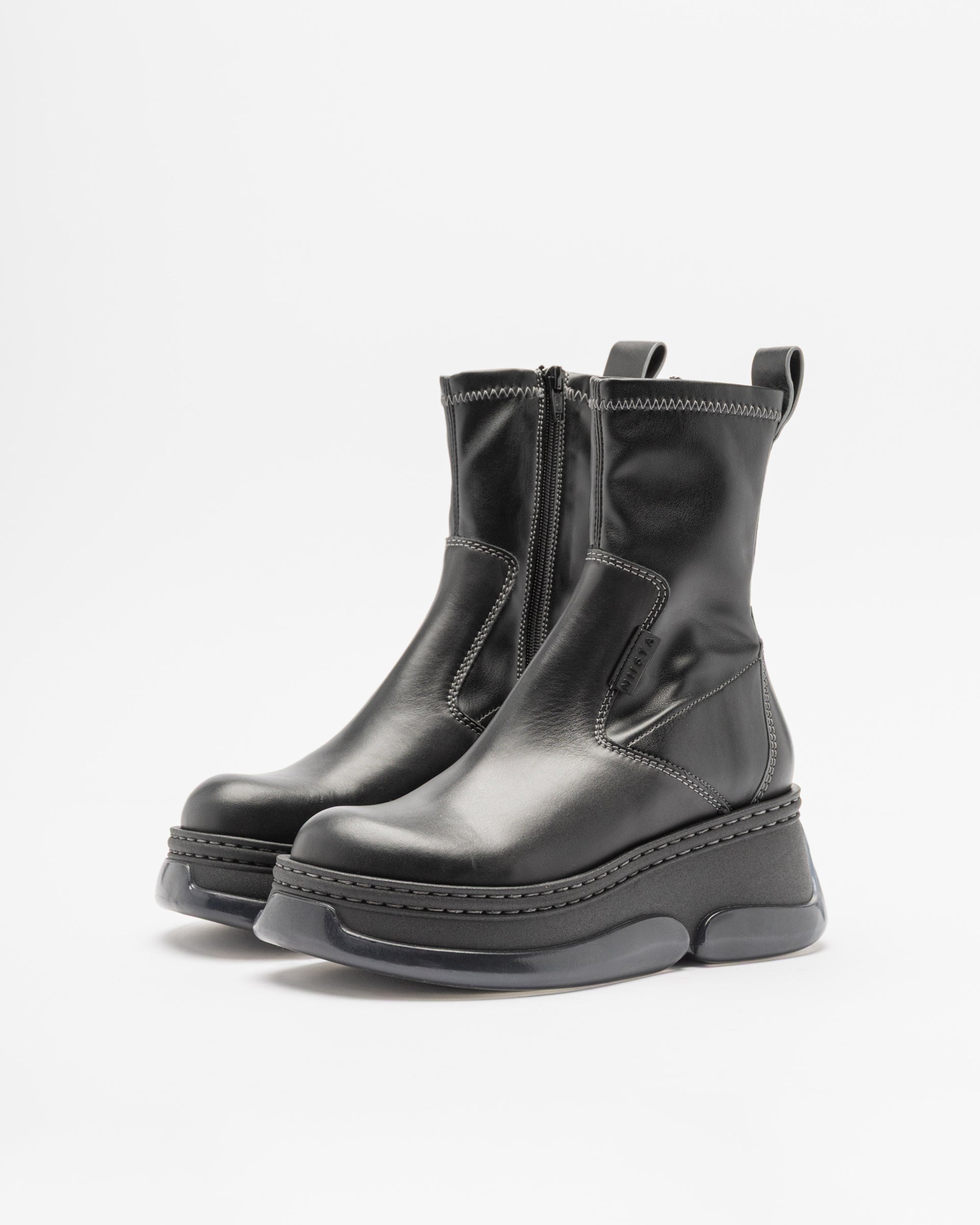 Botas de plataforma E8 by Miista Kattrin Preto - 80-KATTRIN-01