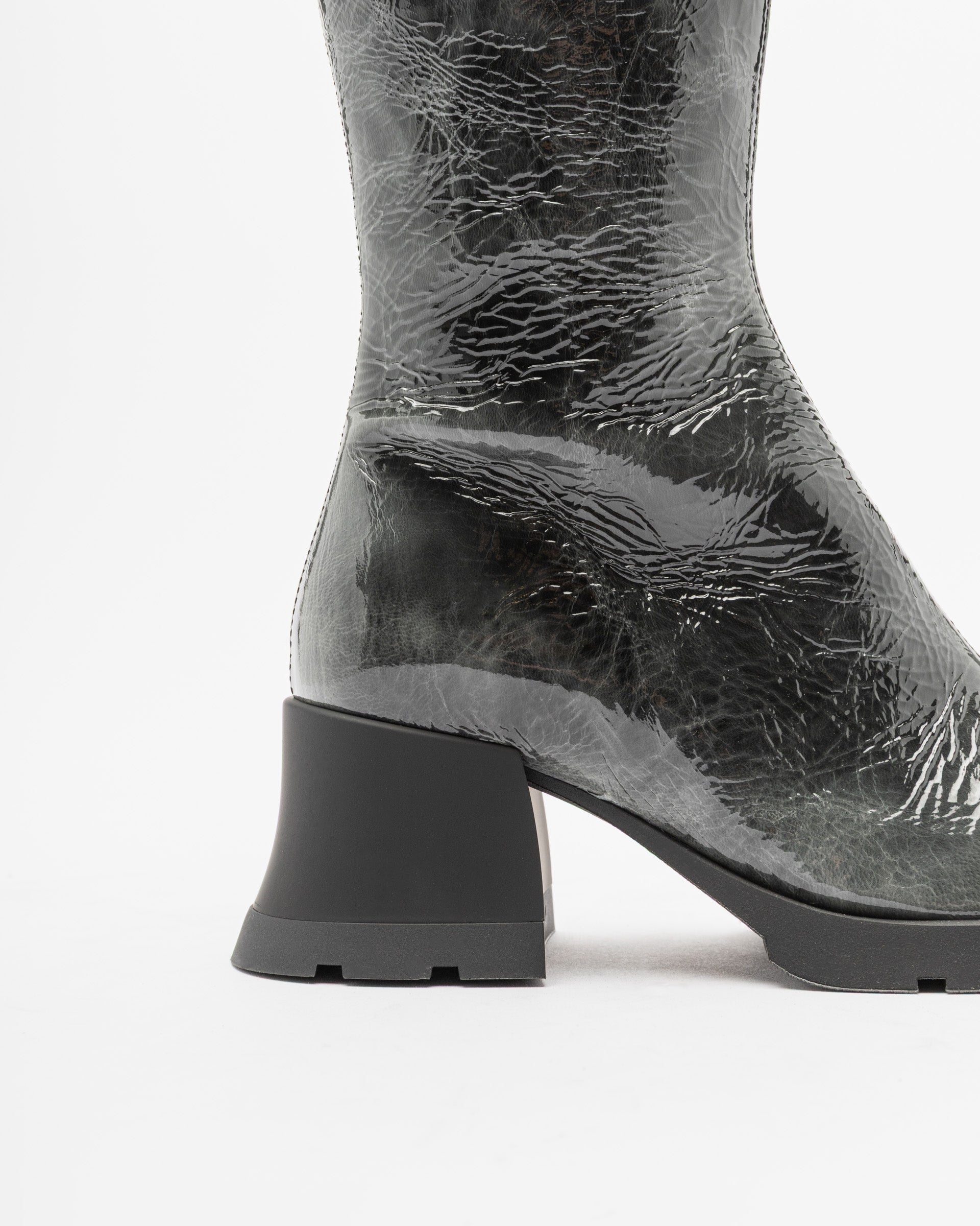 Botas de cano alto E8 by Miista Nadine Cinza - 80-NADINE-08