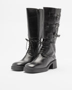 Botas de cano alto E8 by Miista SIGRID Preto - 80-SIGRID-01