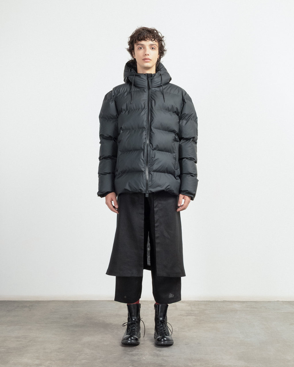 Blusão acolchoado Rains 15120 Preto - 86-15120-01