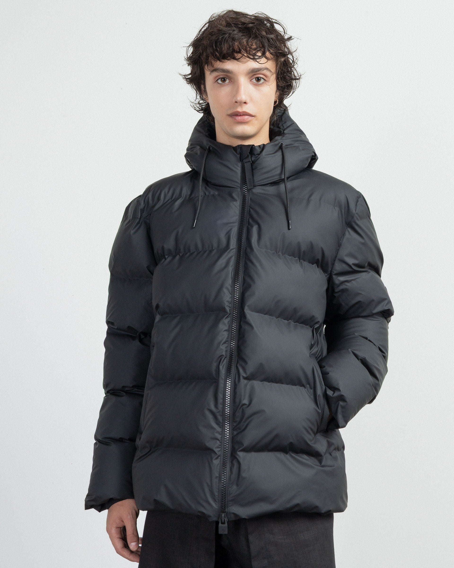 Blusão acolchoado Rains 15120 Preto - 86-15120-01