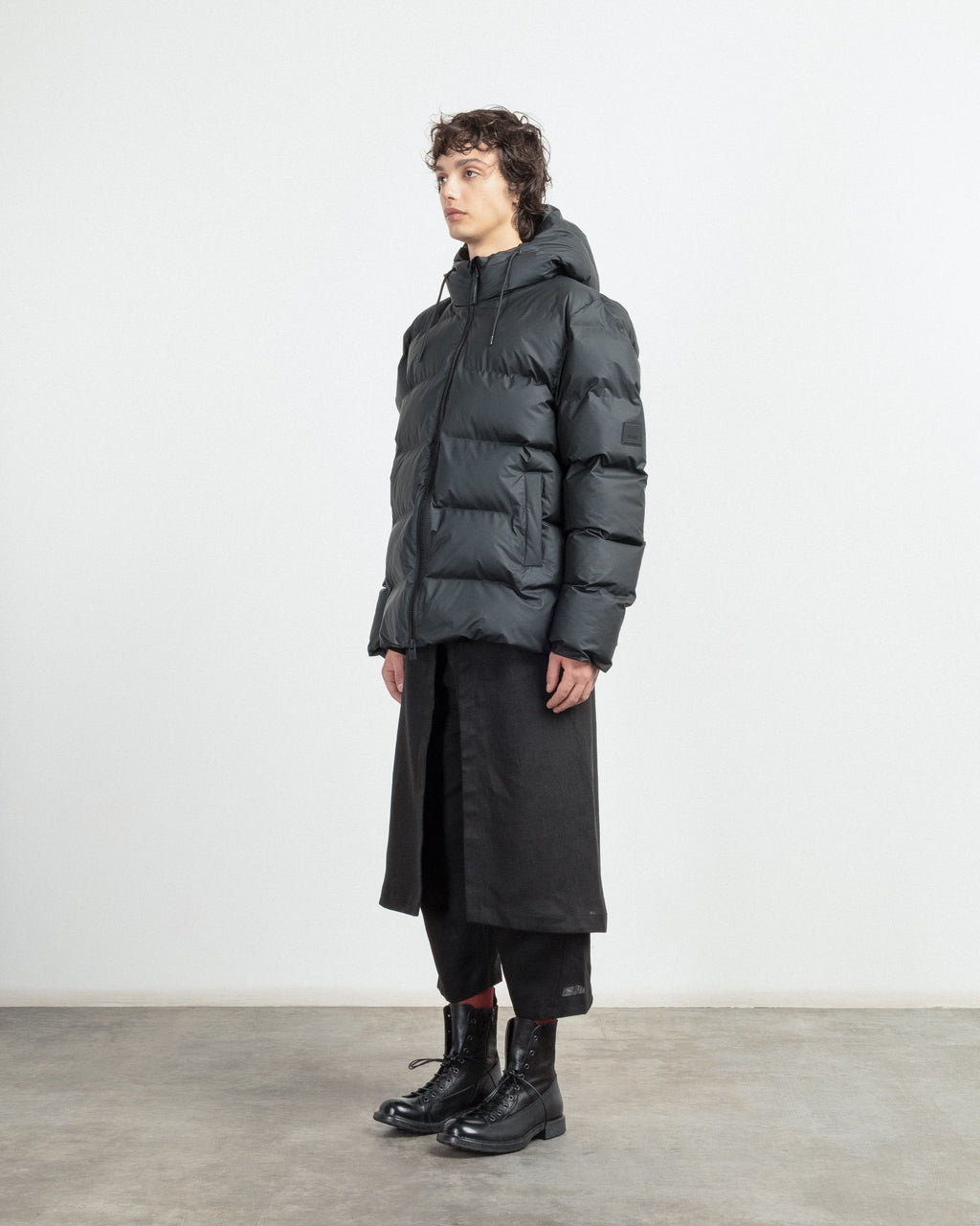 Blusão acolchoado Rains 15120 Preto - 86-15120-01