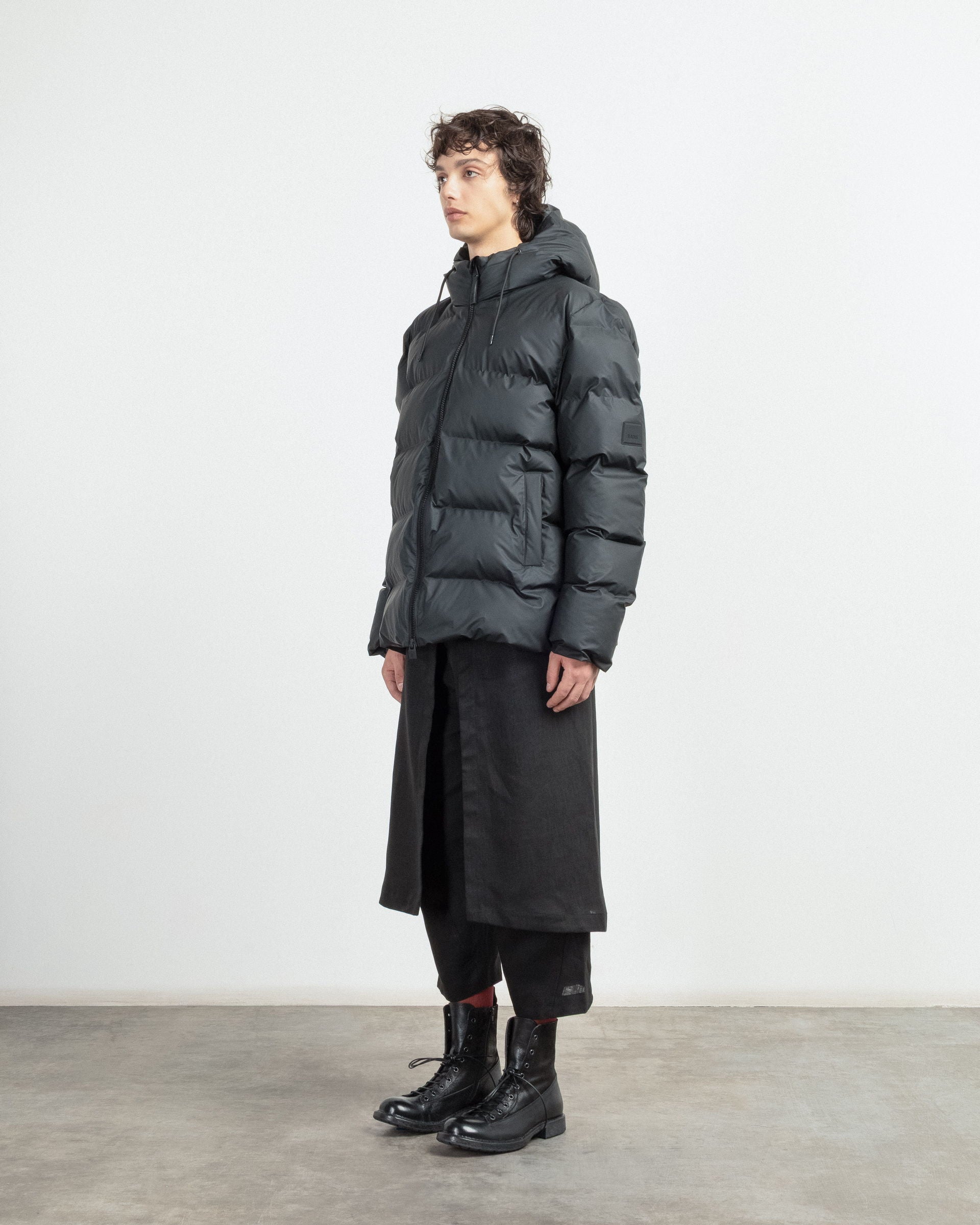 Blusão acolchoado Rains 15120 Preto - 86-15120-01