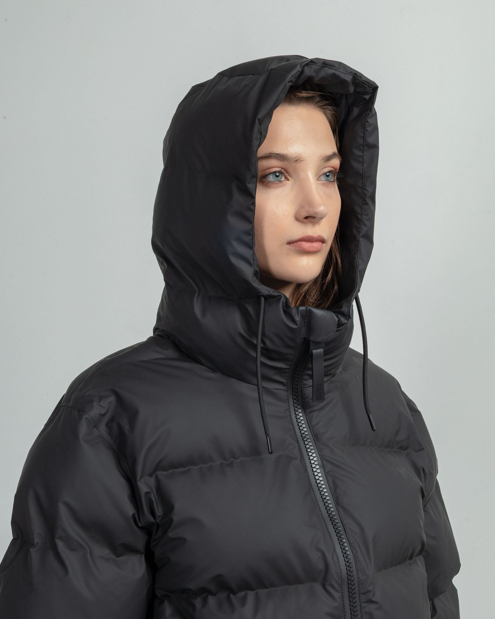 Blusão acolchoado Rains 15150 Preto - 86-15150-01