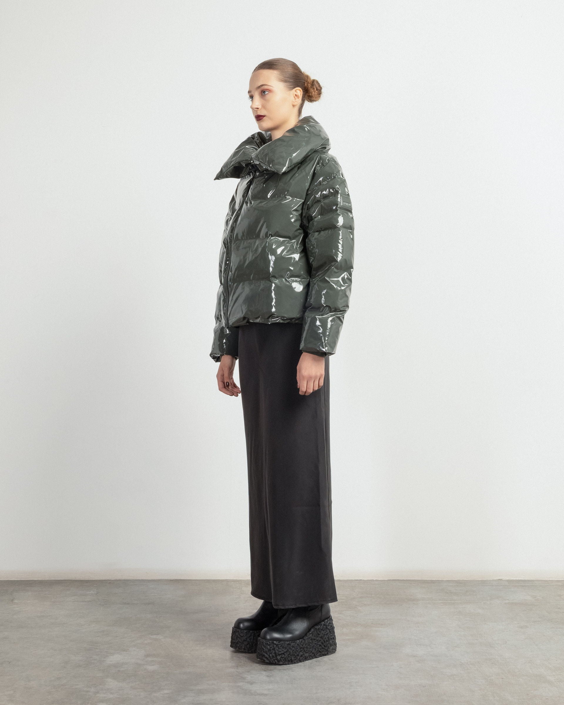 Blusão acolchoado Rains AltaVisionShortPuffer Verde - 86-17230-10